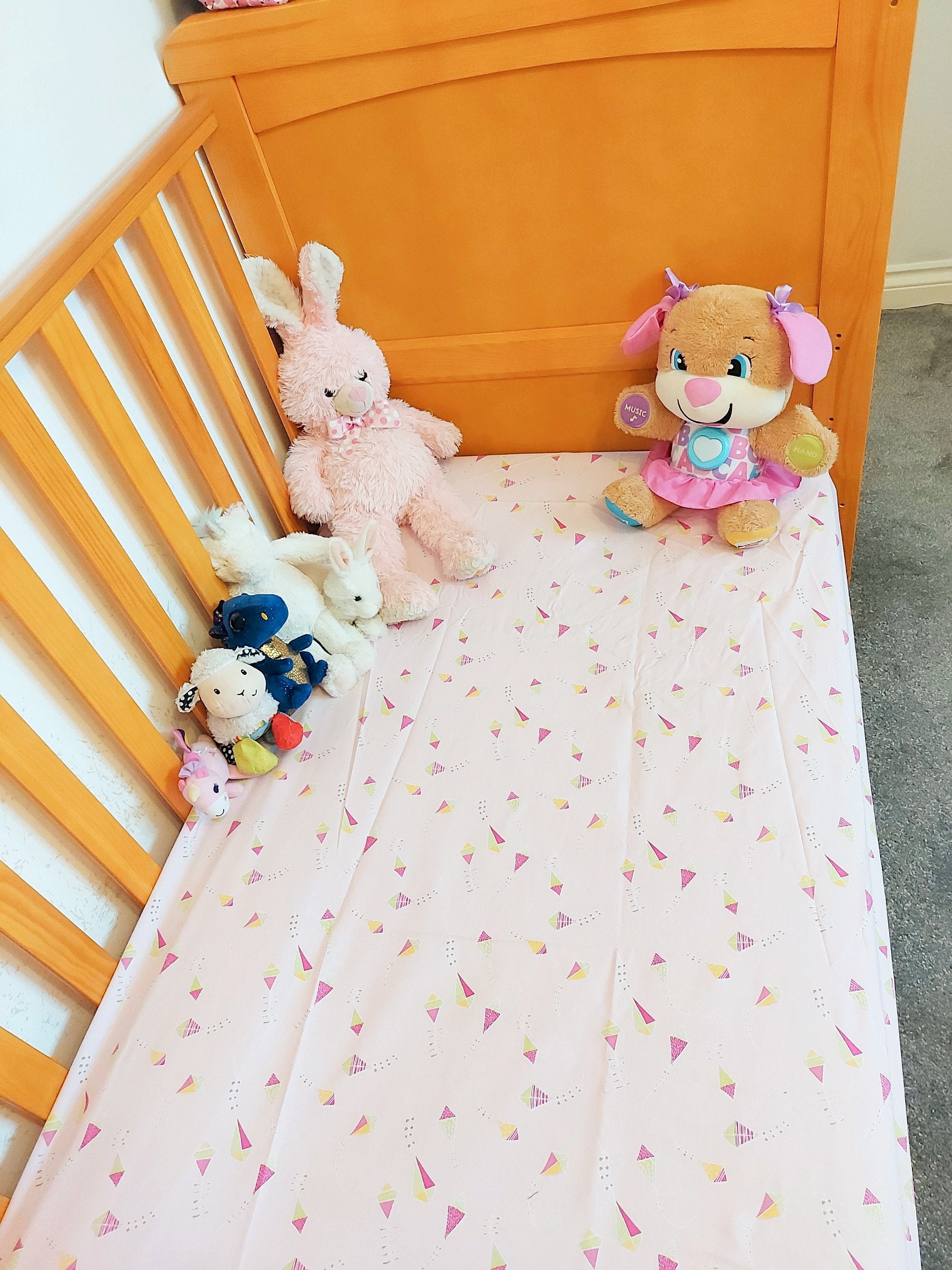 FITTED COT BEDSHEET Cotton Bedding Baby Bedding Baby Etsy.de
