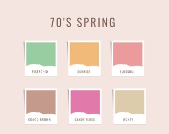 70s Spring Polymer Clay Color Palette: Sculpey Soufflé Guide (Digital Download)
