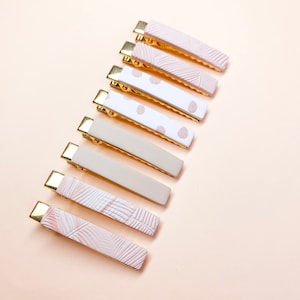 Handmade Clay Hair Clip: Minimalist Boho Barrette