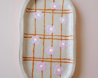手作り陶器リング皿：ストロベリー小物トレイ（4.5x3インチ） - Etsy 日本