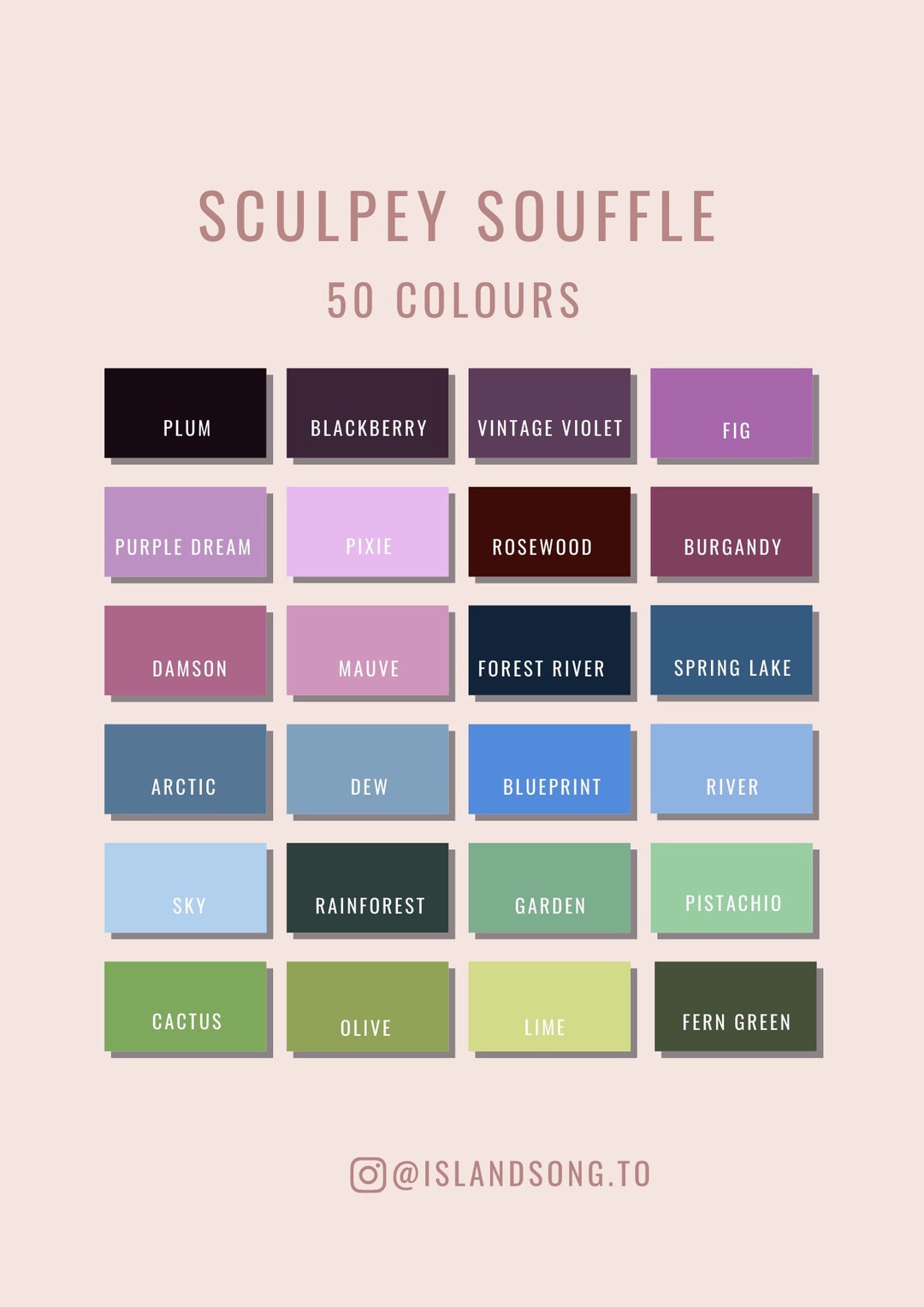 Sculpey Soufflé Clay Color Mixing Guide: 50 Color Recipes (digital ...
