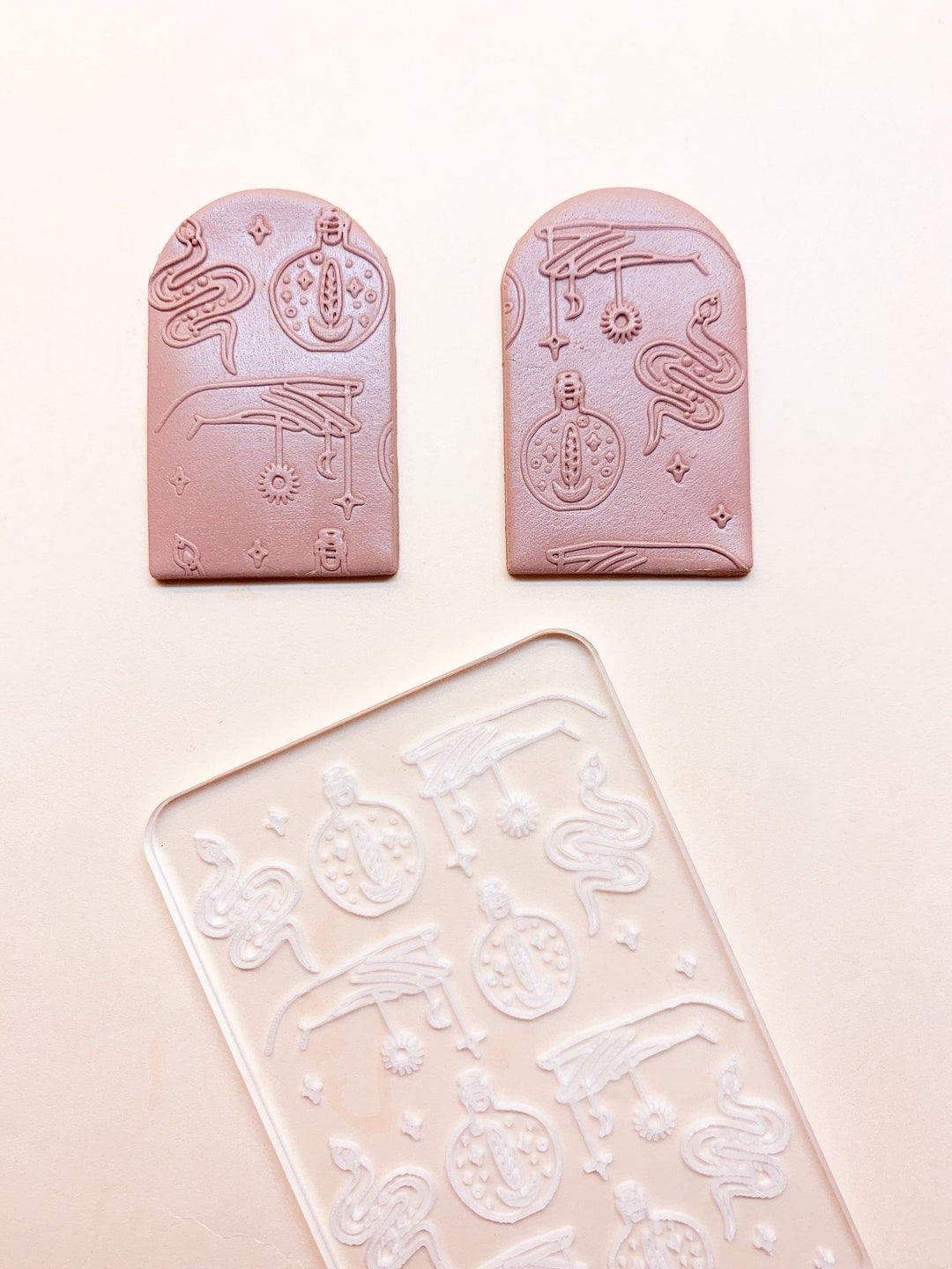 Texture Stamps for Polymer Clay Acrylic Stamps clay Stamps Etsy