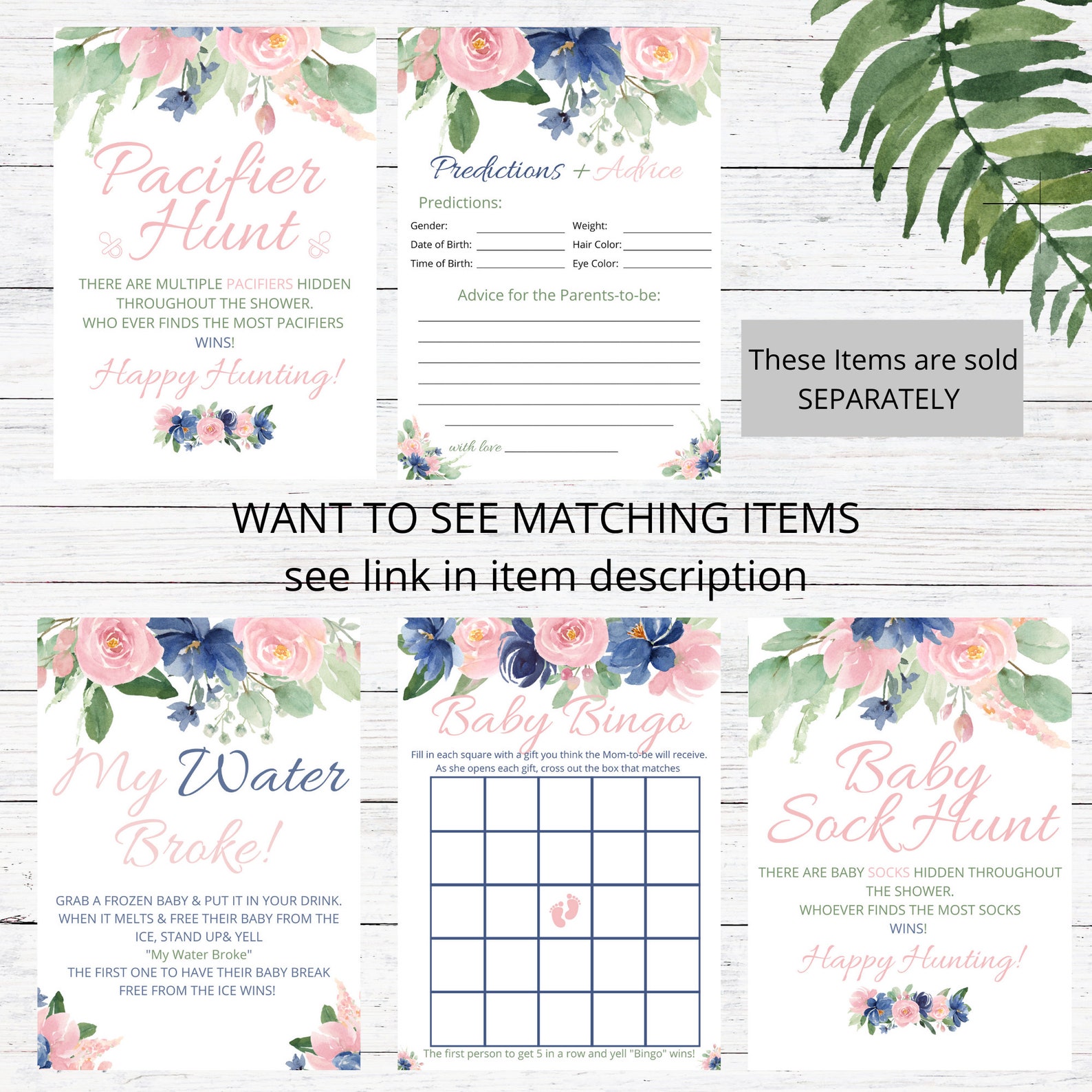 My Water Broke Game Printable Baby Shower GamePrintable | Etsy