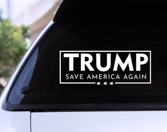 Save America Again Trump Decal | Trump Car Decal | MAGA Bumper Sticker | Car Decal | Patriot | Trump