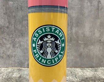 Teacher Principal Educator Assistant Principal  Fuel tumbler mug personalized