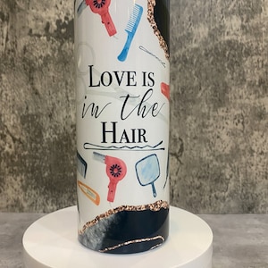 Hairstylist personalized tumbler, Hair dresser tumbler
