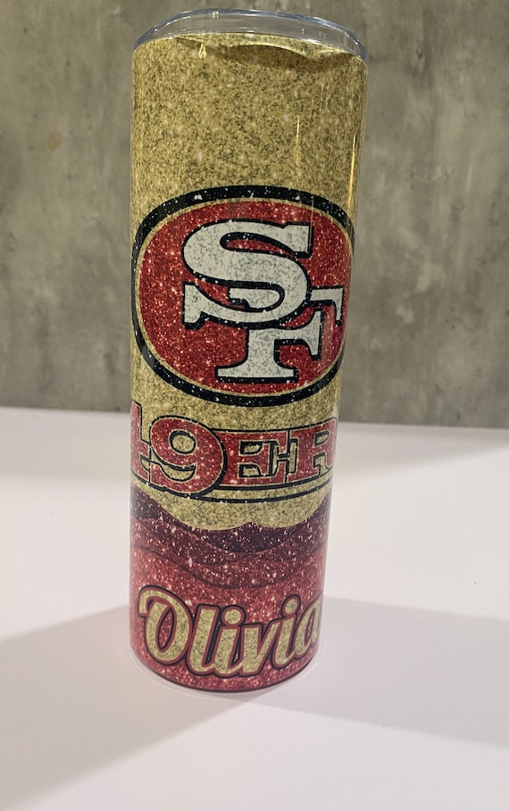 49ers Tumbler Thunder Ripped Logo San Francisco 49ers Gift - Personalized  Gifts: Family, Sports, Occasions, Trending