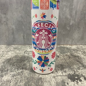 Szklanka Cafecito y Chisme o tematyce meksykańskiej