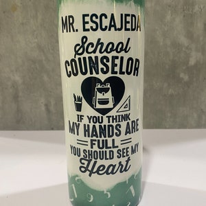 School counselor tumbler, school counselor gift, guidance counselor tumbler personalized