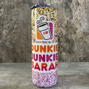 Vaso Dunkin' Donuts, vaso de rosquilla, regalo para amantes del café