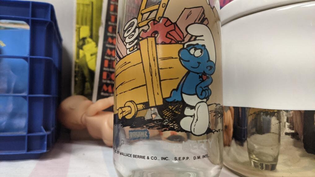Hefty smurf glass - Etsy 日本