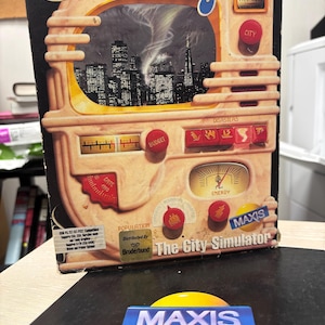 89 | Sim City: the City Simulator | IBM Big Box | *3 floppy discs total* | Vintage PC gaming | Ephemera | The Sims