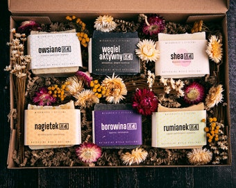 Natural Soap Gift Set, Vegan Soap Bars, ZEAEpl, Gift for Her
