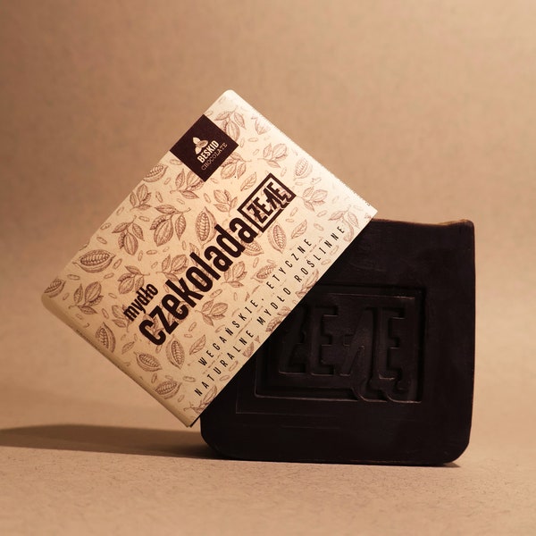 CHOCOLATE natural soap. Natural chocolate soap with dark chocolate and cocoa butter. Chocolate bath feast.