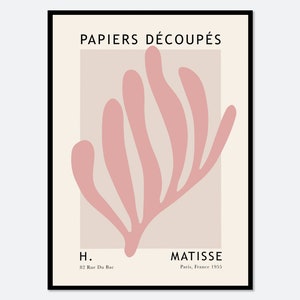 Henri Matisse Cut-Outs Vintage Poster Art Print | Matisse print, Matisse poster, Berggruen en Cie, papier decoupes, botanische kunst #M111