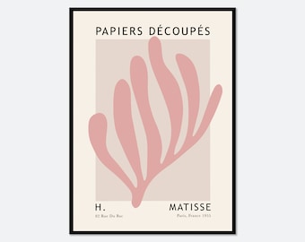Henri Matisse Cut-Outs Vintage Poster Art Print | Matisse Print, Matisse Poster, Berggruen and Cie, Papiers Decoupes, Botanical Art #M111