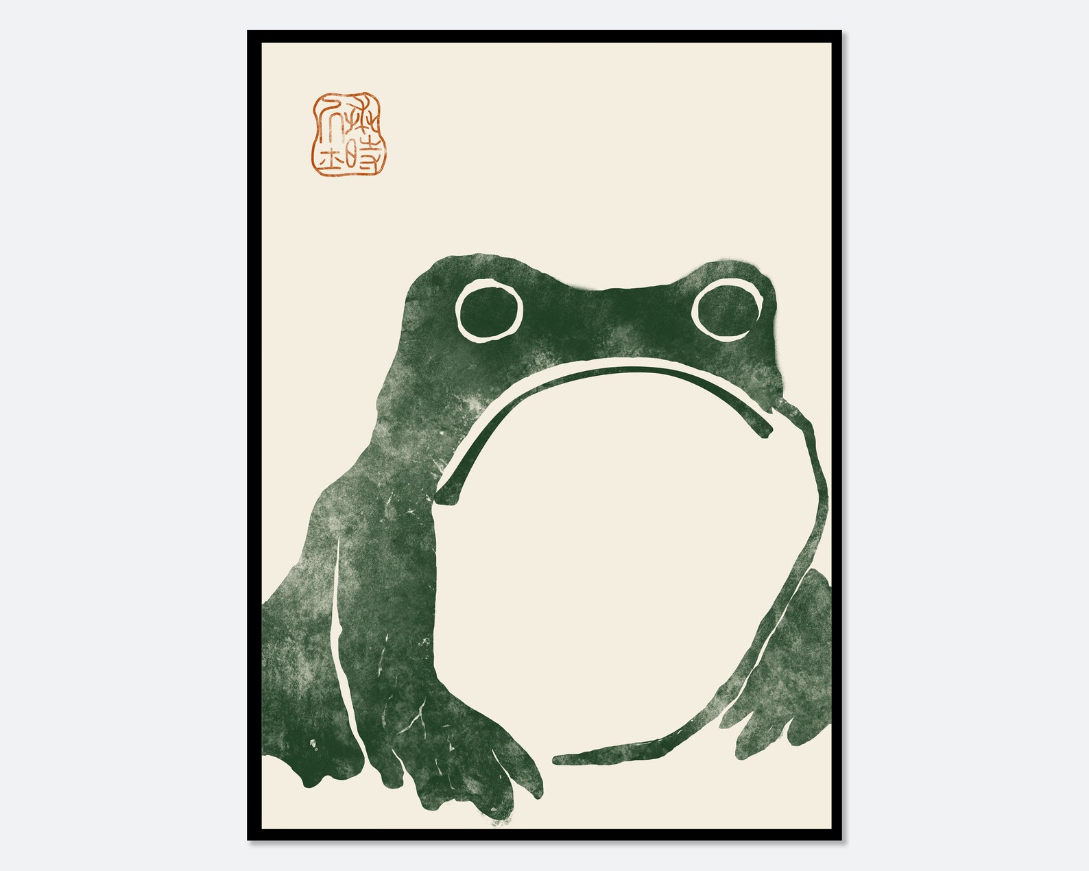 Japanese Frog Matsumoto Hoji Toad Set of 3 Woodblock Art Print ...