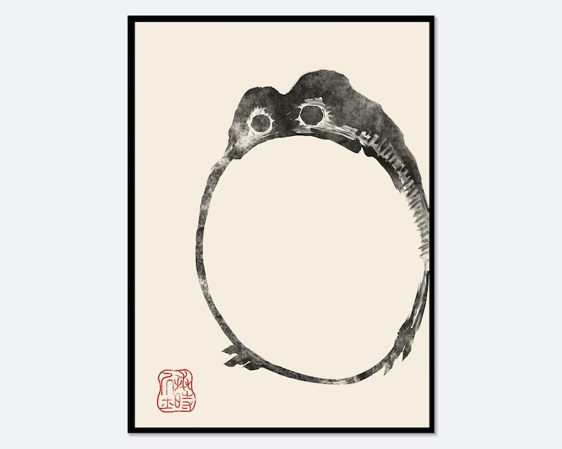 Japanese Frog Matsumoto Hoji Toad Set of 3 Woodblock Art Print | Japanese Art, Japanese Poster, Matsumoto Hoji 松本奉時 Frog Exhibition Poster