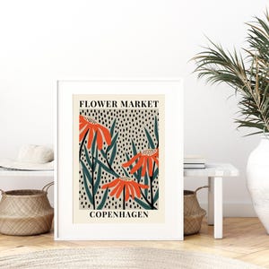 Blumenmarkt Kopenhagen: Gänseblümchen – Botanischer Kunstdruck | Frühlingsblumen-Druck, Frühlingsblumenkunst, Wildblumen-Druck, Farbenfroher Kunstdruck #FM62 Bild 3