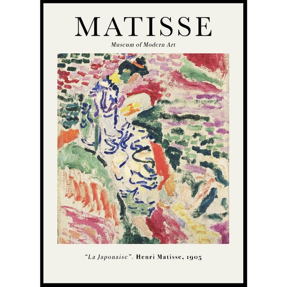 Henri Matisse La Japonaise, Woman Beside Water Vintage