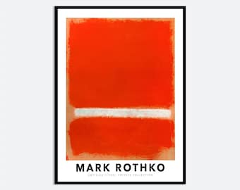 Untitled (red, Orange) by Mark Rothko 1969 | Abstract
