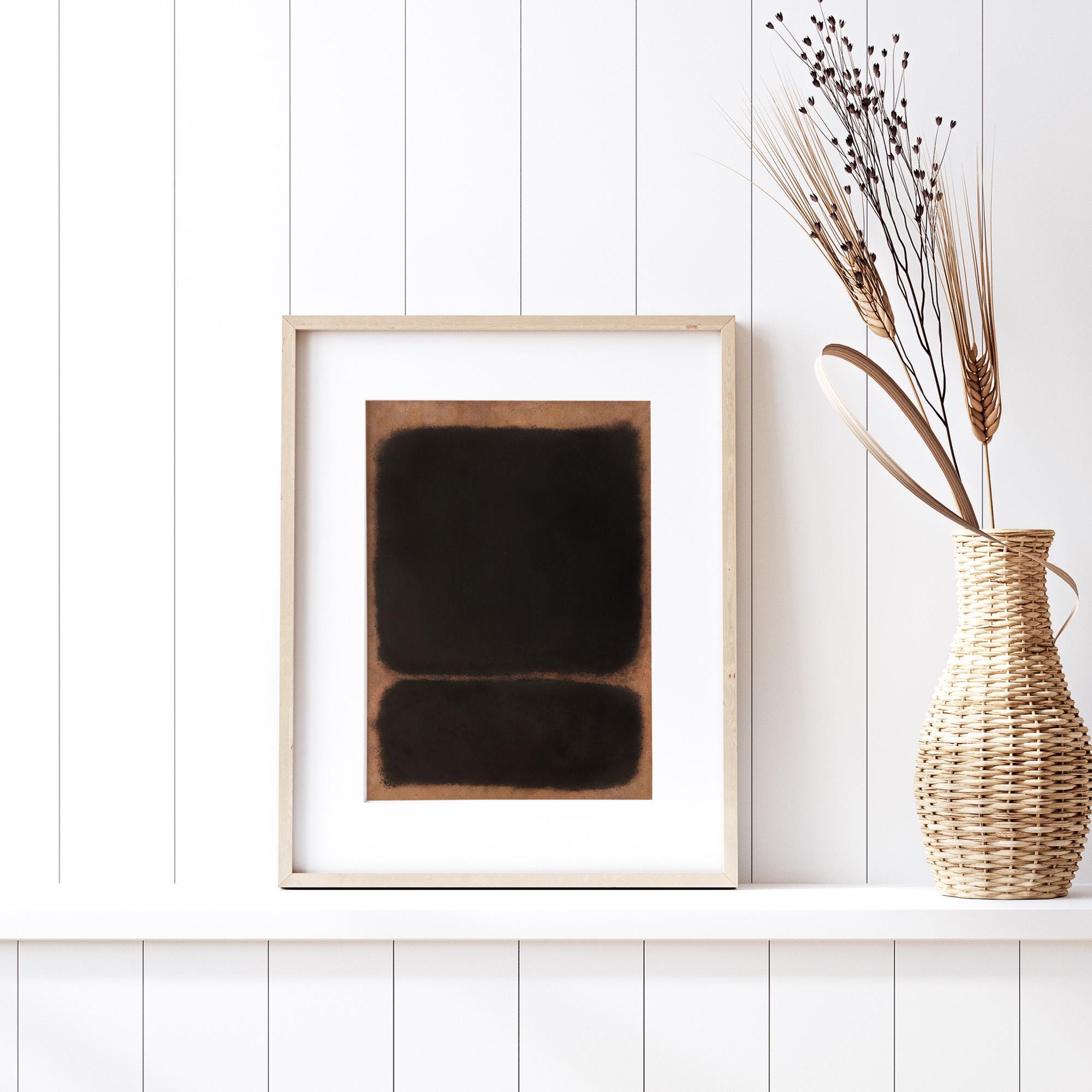 Mark Rothko Untitled 1964 Brown Rust Vintage Poster Colorful Art Print ...