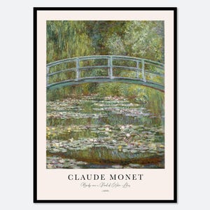 Japanese footbridge monet - Etsy 日本