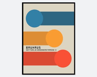 Geometrisches Design des Bauhauses, Kunstdruck 1919 | Bauhaus Weimar 1923, Bauhaus-Druck, Bauhaus-Poster, Geometrischer Druck, Ausstellungsplakat #BH46