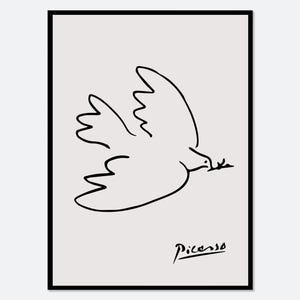 Pablo Picasso Colomba della Pace 1949 Poster vintage Stampa artistica / Stampa Picasso, Mostra museale, Litografia minimalista a linea singola #PP21