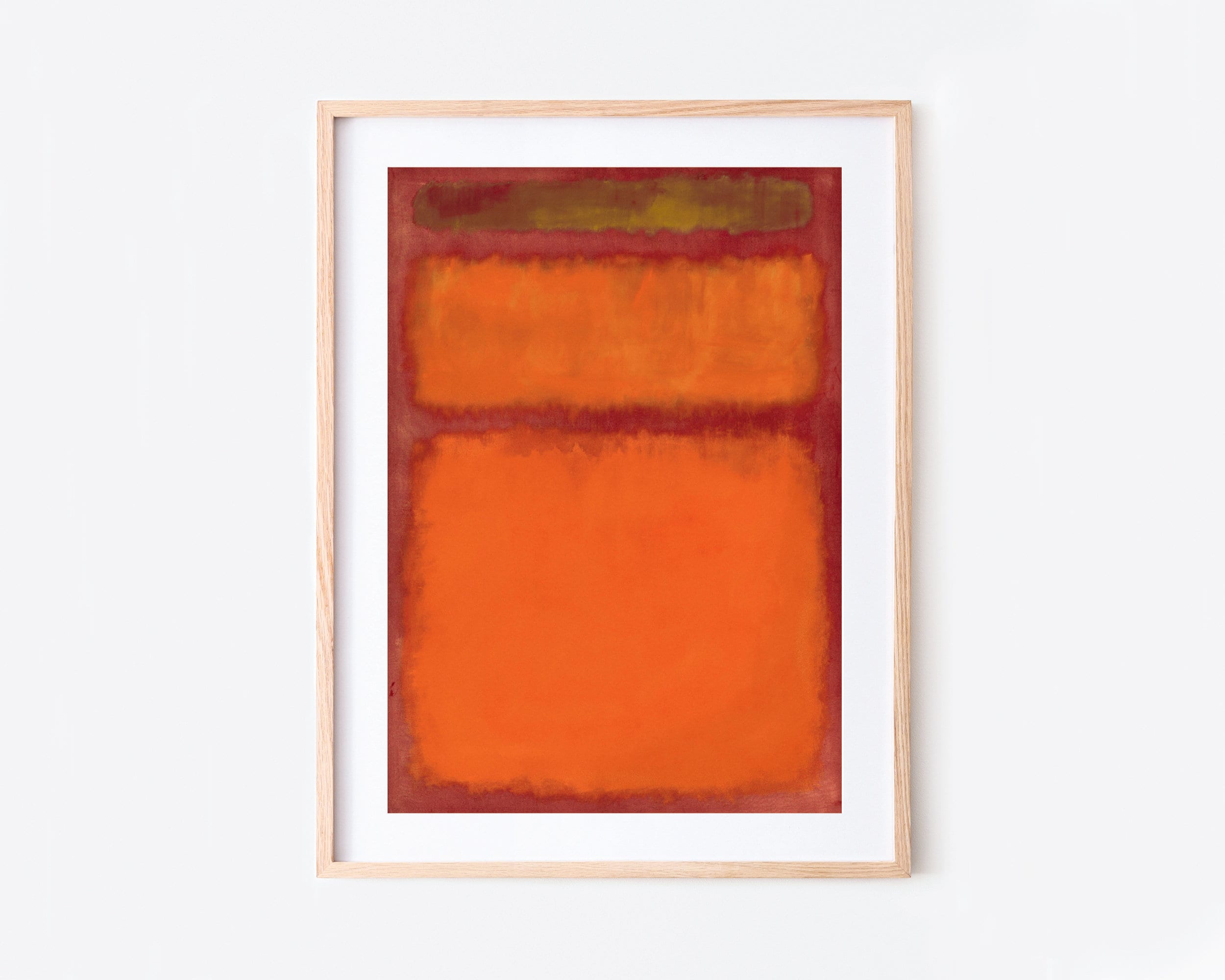 Mark Rothko Orange Red Yellow 1961 Vintage Poster Colorful Art Etsy