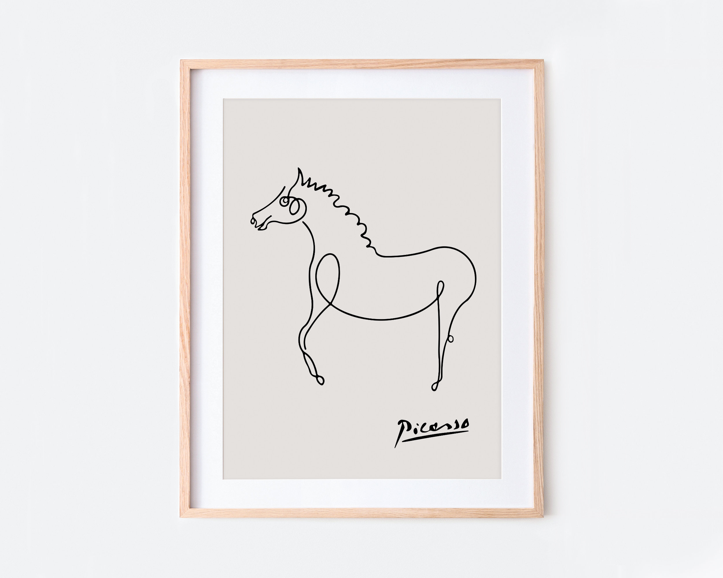 パブロ・ピカソ Pablo Picasso 動物デッサンシリーズから【馬】 馬力が凄い。パブロ・ピカソ ー20世紀初頭の美術7ー : ノラの