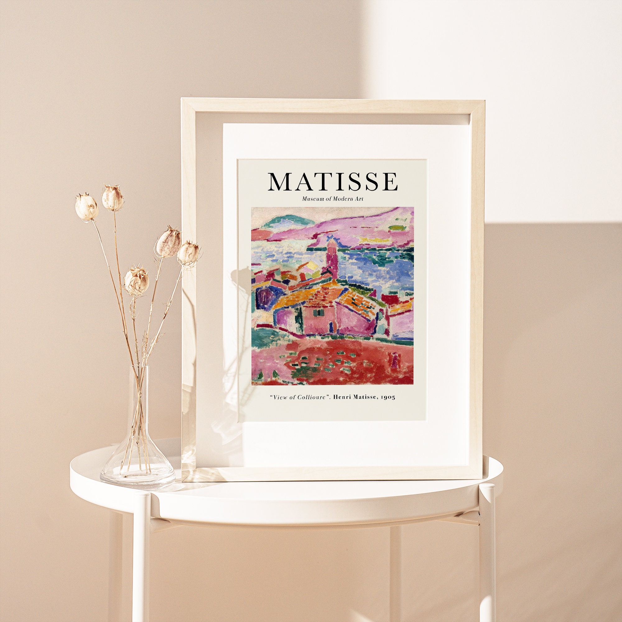 【額縁付き】A2 ポスター マティス『コリウールの眺め』 額縁付き】A2 ポスター マティス『コリウールの眺め』 額縁付き】A2