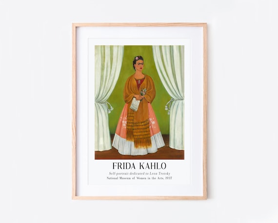 Frida Kahlo Self-portrait Dedicated to Leon Trotsky 1937 Vintage