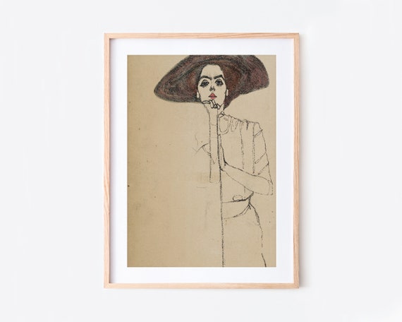 エゴン シーレ 女性の肖像 1910 ヴィンテージ 展覧会ポスター エゴン シーレ 女性の肖像 1910 ヴィンテージ 展覧会ポスター