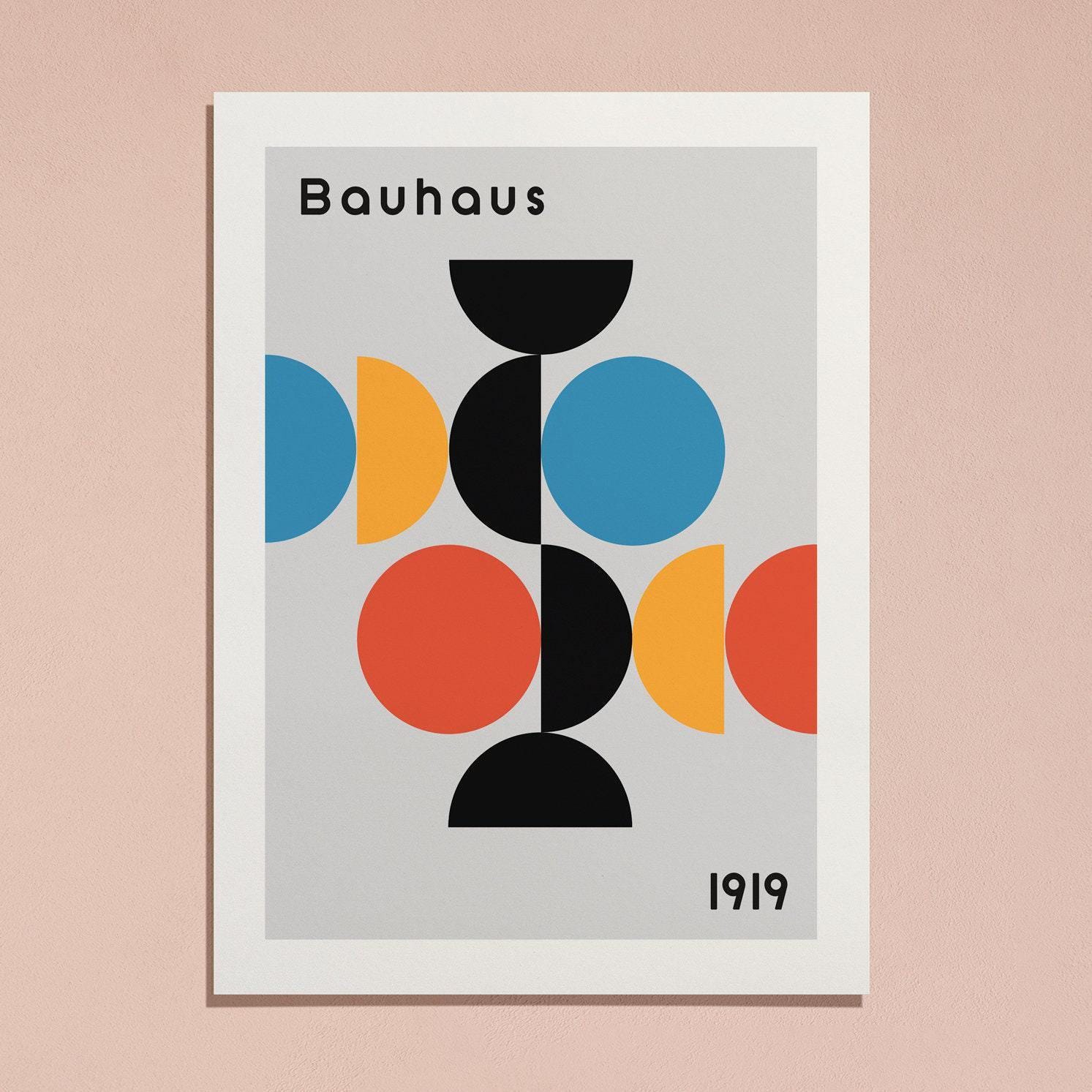 Bauhaus Geometric Design 1919 Art Print | Bauhaus Weimar 1923
