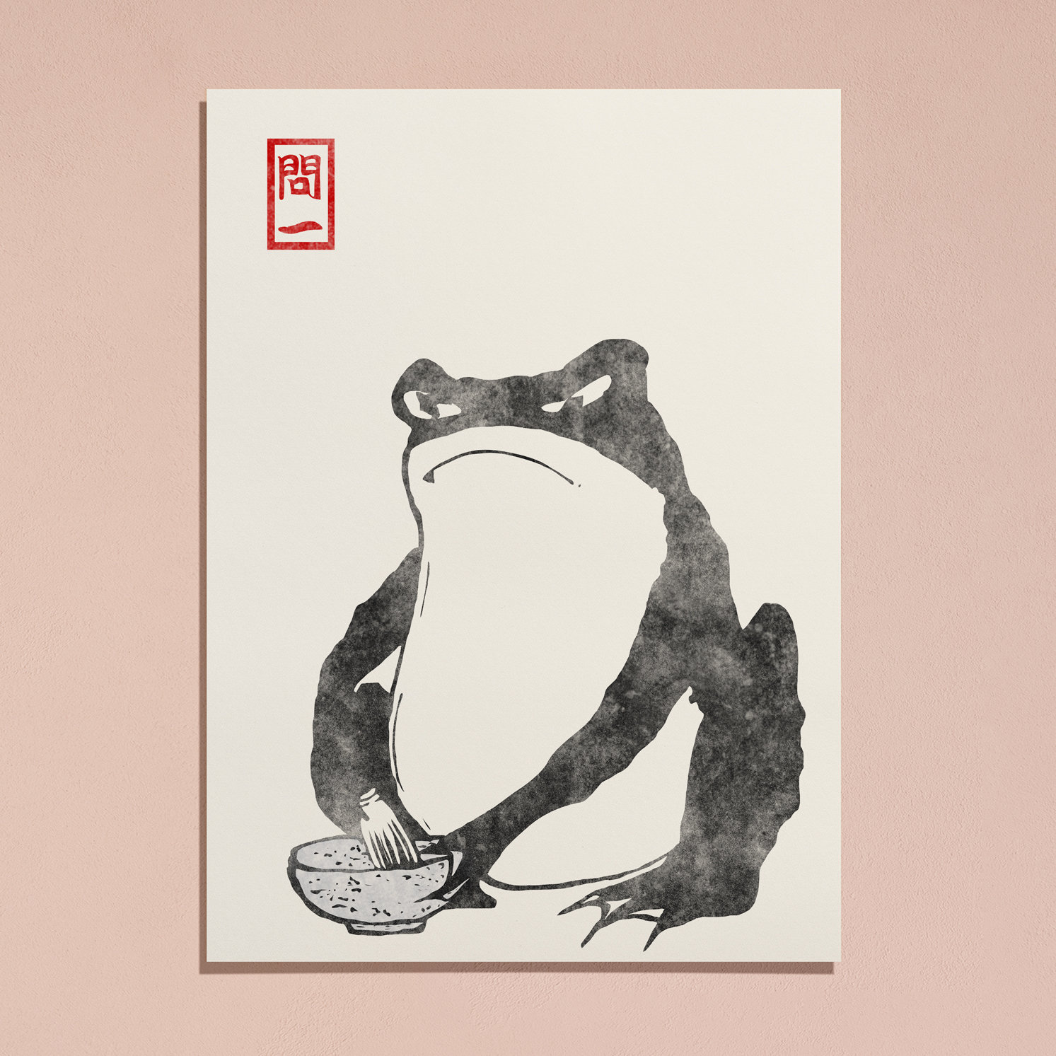 カエル　トビウオ　絵画　自作 煌めくカエルは上を目指す | 大村洋二朗 ｜インテリア絵画 アートの