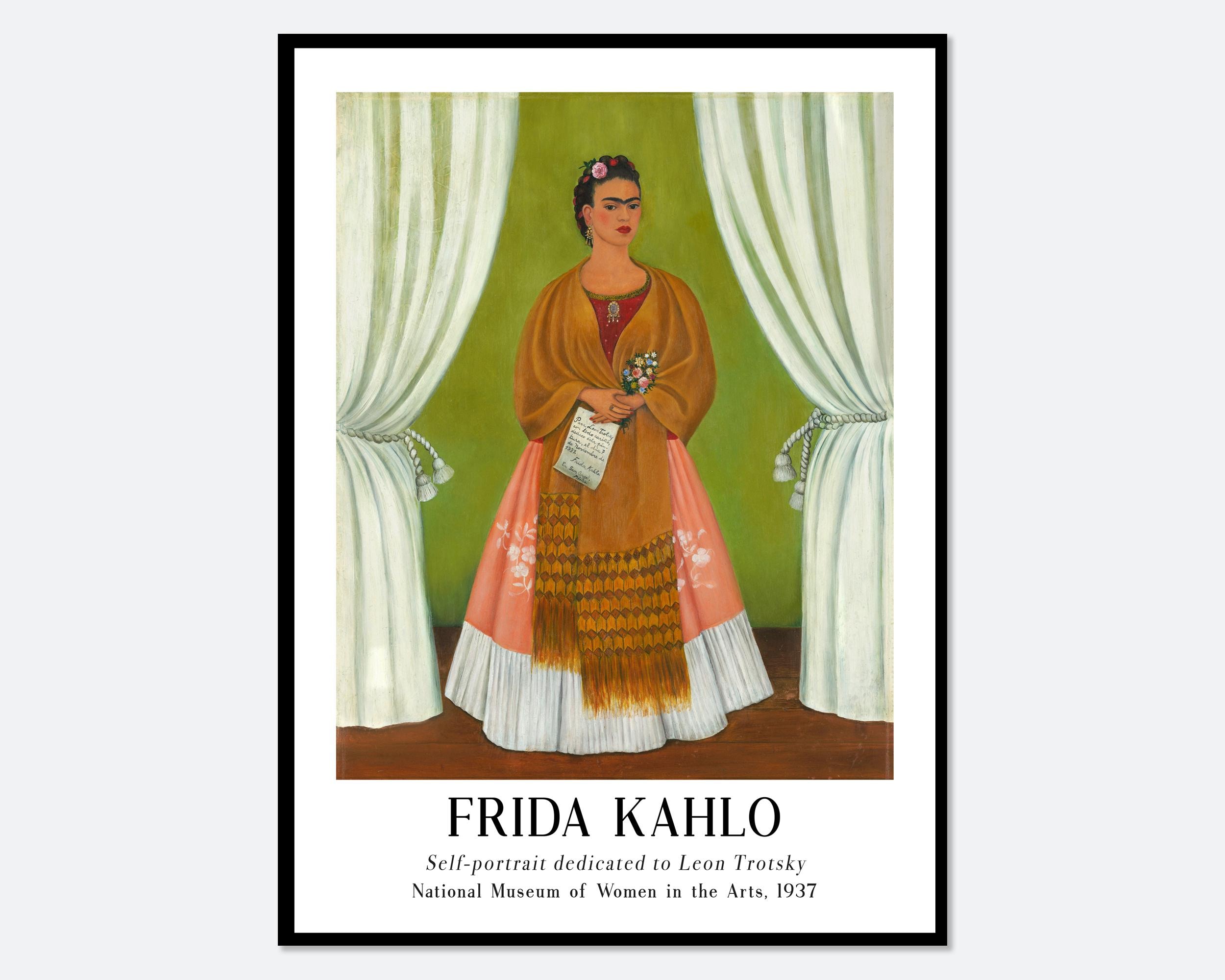 Frida Kahlo Self-portrait Dedicated to Leon Trotsky 1937 Vintage