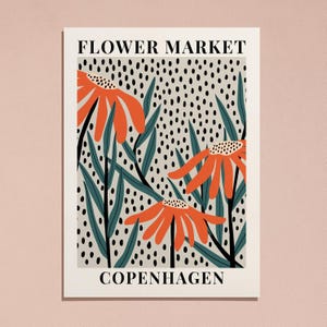Blumenmarkt Kopenhagen: Gänseblümchen – Botanischer Kunstdruck | Frühlingsblumen-Druck, Frühlingsblumenkunst, Wildblumen-Druck, Farbenfroher Kunstdruck #FM62 Bild 5