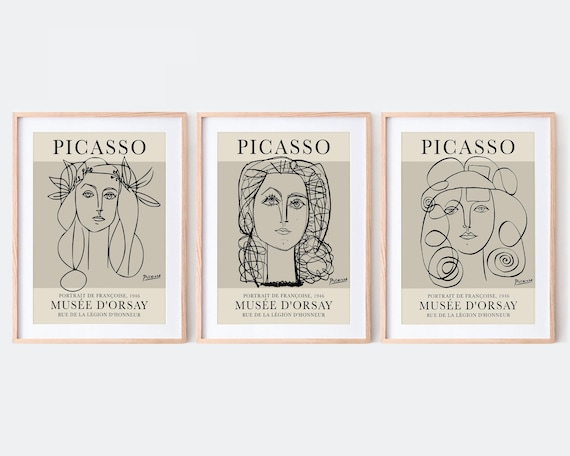 PICASSO ピカソ フランソワーズ ジロの肖像 ルーペ ペーパーウエイト