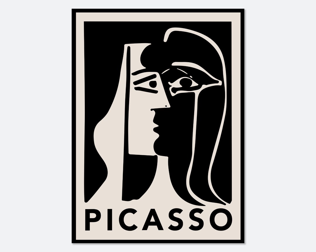 洋書 Picasso: The Art of the Poster Picasso the Kiss 1979 Abstract Painting Vintage Poster Art