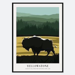 Yellowstone National Park Art, Yellowstone Canvas Print, Geyser in Yellowstone  Decor 