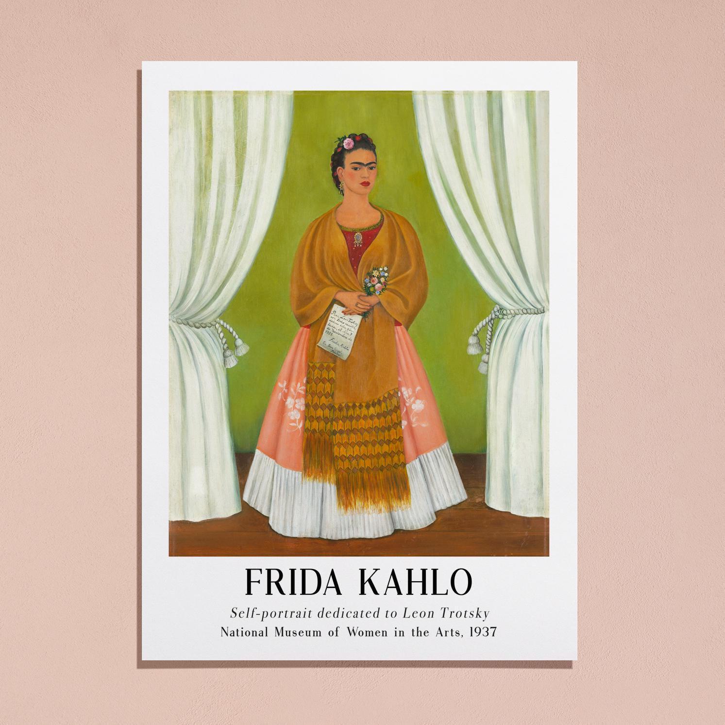 Frida Kahlo Self-portrait Dedicated to Leon Trotsky 1937 Vintage