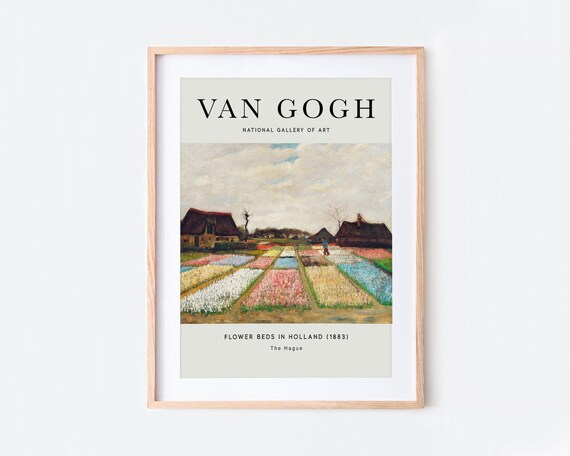 ゴッホ「オランダの花壇 1883年 球根畑」絵画アートプリント
