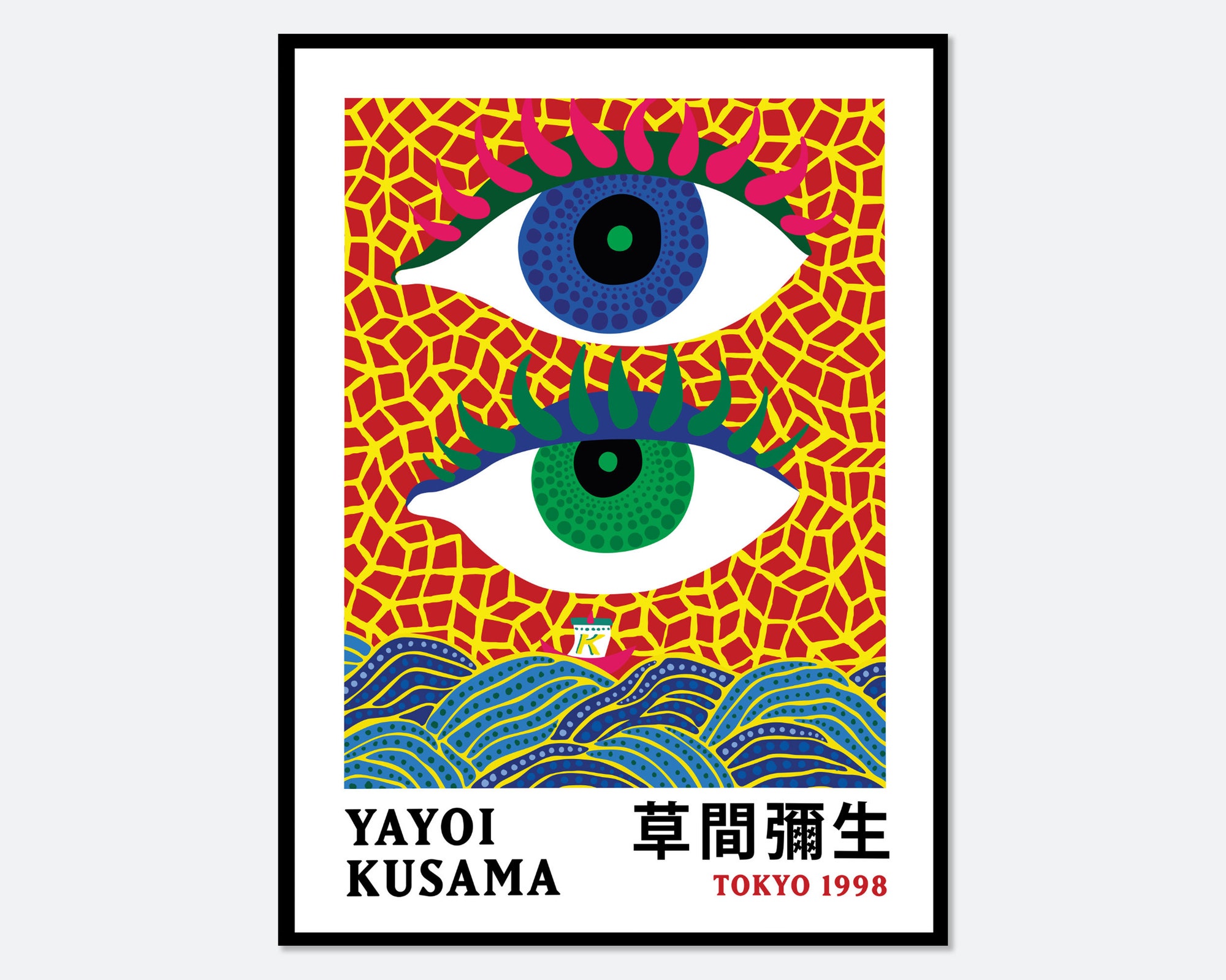 Yayoi Kusama On the Ocean Poster Eyes Poster