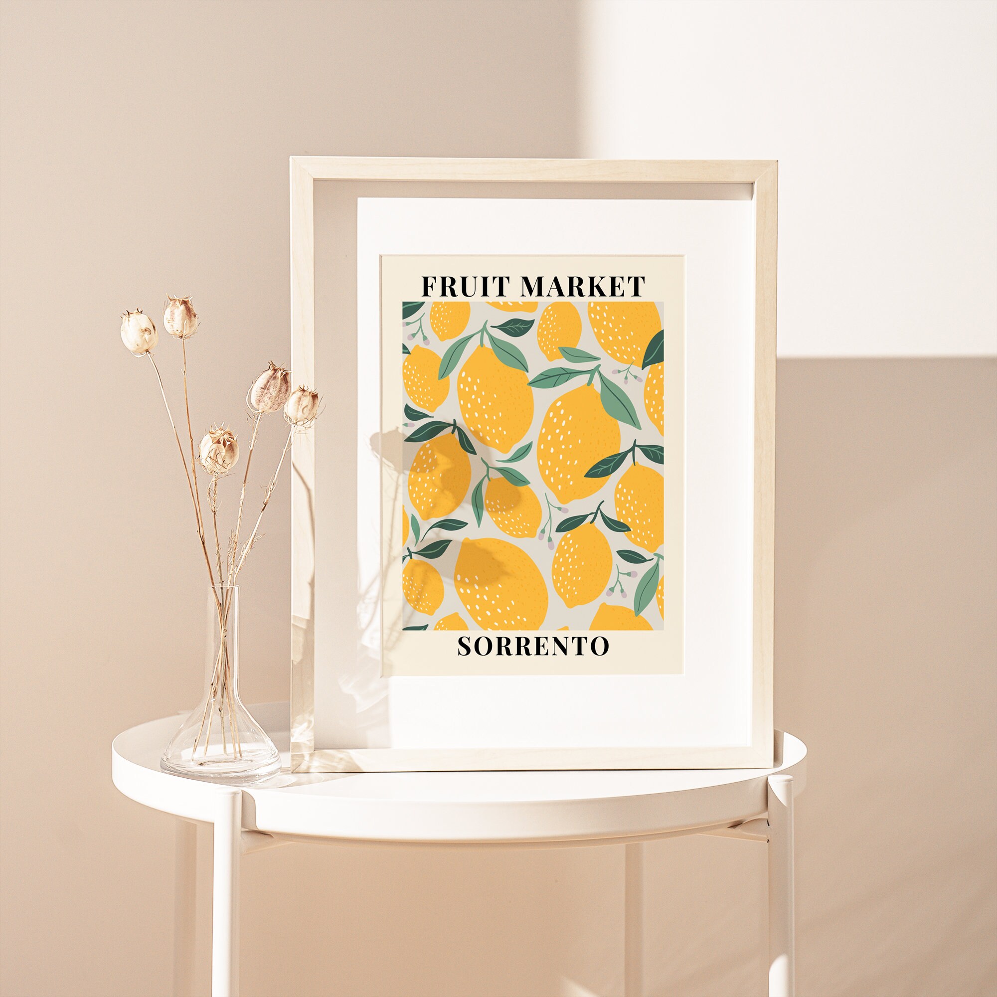 Fruit Market Sorrento Lemons Botanical Art Print Spring - Etsy