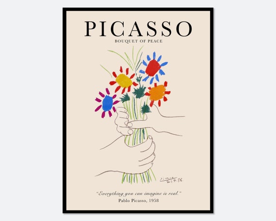 ピカソ 花束 リトグラフ 1958年 ピカソ 花束 リトグラフ 1958年 Pablo Picasso（パブロ・ピカソ