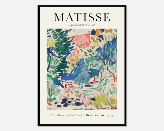 Vælge Inspektion Email Henri Matisse Landscape at Collioure 1905 Painting Vintage - Etsy