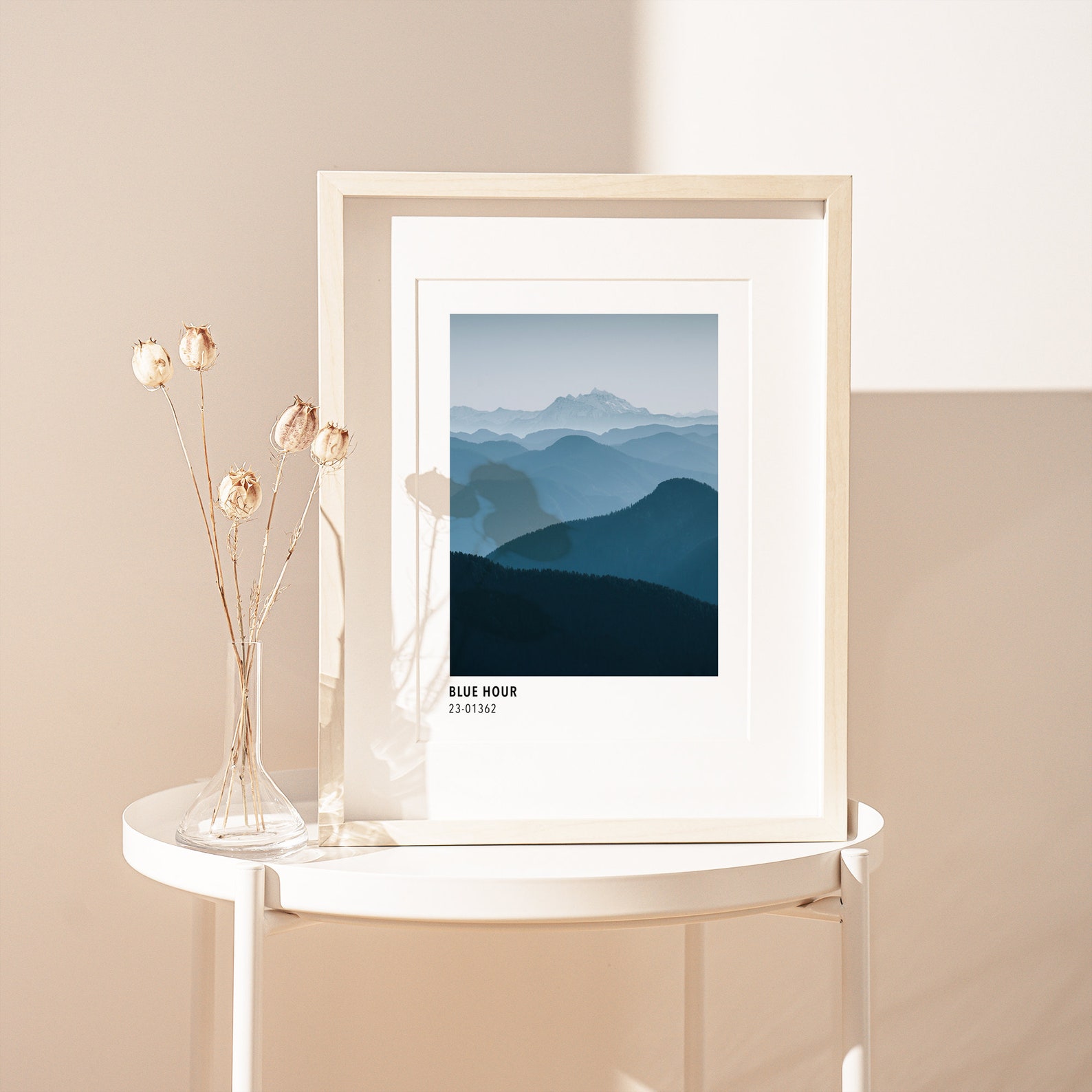 Blue Mountains Color Card Inspired Art Print Nature - Etsy