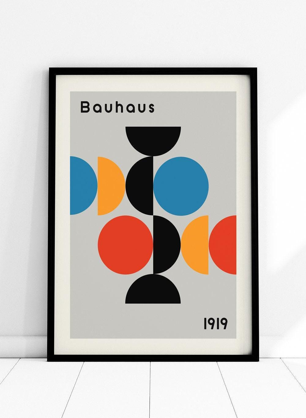 Bauhaus Geometric Design 1919 Art Print | Bauhaus Weimar 1923