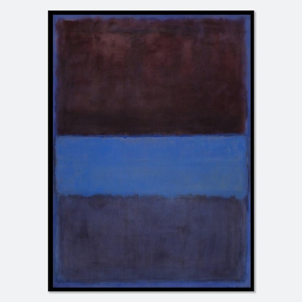 Mark Rothko Nr. 61 Rost und Blau, 1953, Vintage-Poster, farbenfroher Kunstdruck | Mark Rothko Druck, Mark Rothko Gemälde, Museumsausstellung #MR21